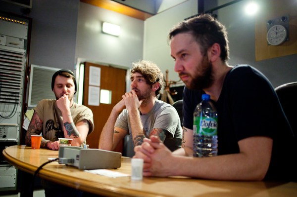 listening back to the first recording.