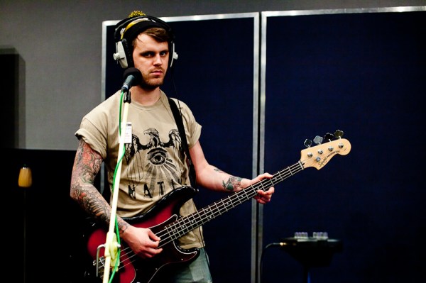 Calvin soundchecking